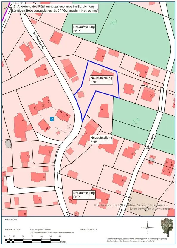 Lageplan Grundstück Herrsching